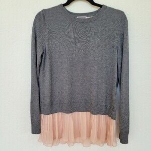 Gray and Pink Women's Sweater